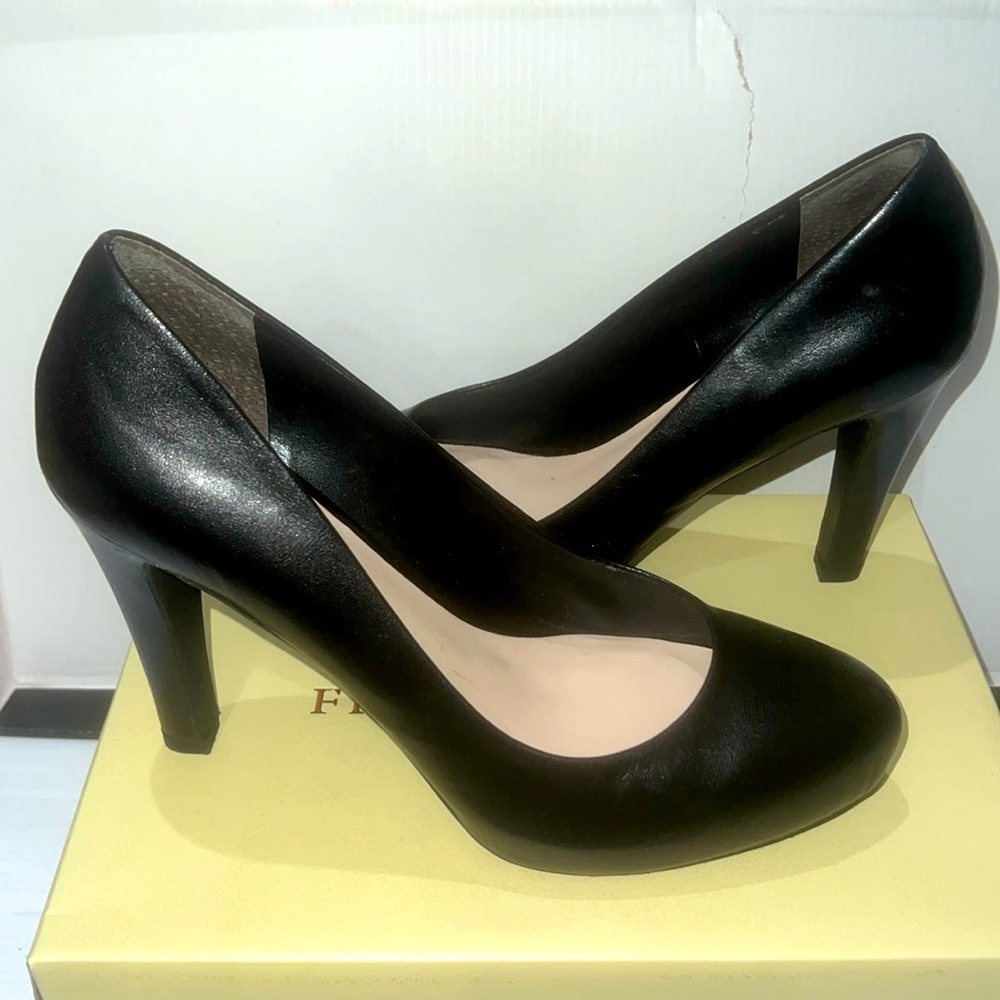 Cicero by Franco Sarto. Leather. Black. Platform.